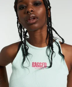 The Ragged Priest Ragged Blue Ribbed Vest