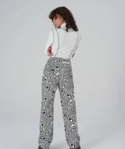 The Ragged Priest Marble Jean - Black & White WOMEN'S