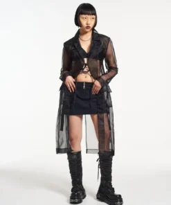 The Ragged Priest NEW ARRIVALS Gatekeeper Organza Trench Coat 11 The Ragged Priest NEW ARRIVALS Gatekeeper Organza Trench Coat