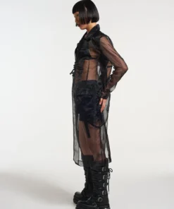 The Ragged Priest NEW ARRIVALS Gatekeeper Organza Trench Coat 9 The Ragged Priest NEW ARRIVALS Gatekeeper Organza Trench Coat