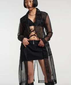 The Ragged Priest NEW ARRIVALS Gatekeeper Organza Trench Coat