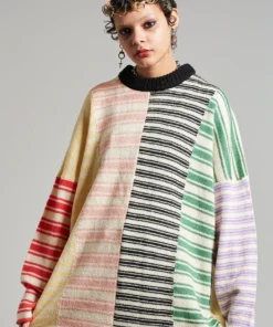 The Ragged Priest Spliced Stripe Jumper