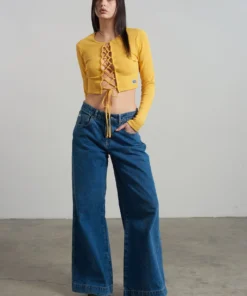 The Ragged Priest Cosmic Lace Up Top