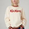 The Ragged Priest WOMEN'S Kickers Classics Cream Appliqué Logo Sweat