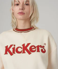 The Ragged Priest WOMEN'S Kickers Classics Cream Appliqué Logo Sweat