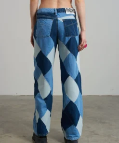 The Ragged Priest Patchwork Low Rise Baggy Jean
