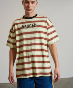 The Ragged Priest Ragged Short Sleeve Stripe Top NEW ARRIVALS