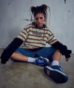 The Ragged Priest Ragged Oversized Stripe Tee WOMEN'S