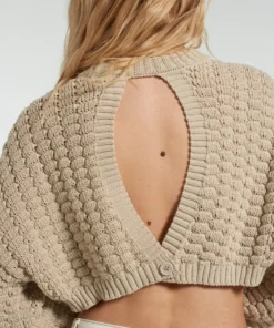 The Ragged Priest NEW ARRIVALS Milk It Glare Open Back Knit