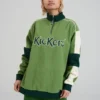 The Ragged Priest Kickers Classics Green Fleece Sweatshirt