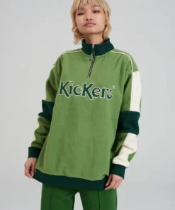The Ragged Priest Kickers Classics Green Fleece Sweatshirt