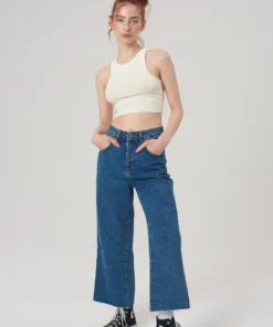 The Ragged Priest Grip Skater Jean - Blue WOMEN'S