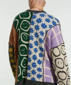 The Ragged Priest NEW ARRIVALS Torn Patchwork Jumper