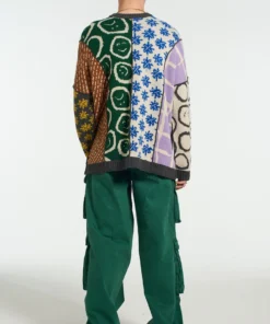 The Ragged Priest NEW ARRIVALS Torn Patchwork Jumper