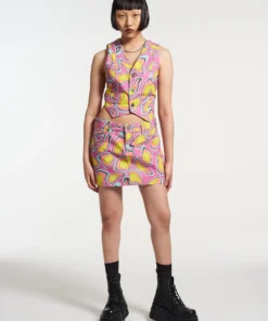 The Ragged Priest NEW ARRIVALS Nimbus Print Skirt