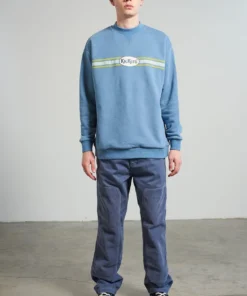 The Ragged Priest NEW ARRIVALS Kickers Classic Blue Cord & Drill Panel Pant