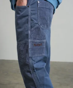 The Ragged Priest NEW ARRIVALS Kickers Classic Blue Cord & Drill Panel Pant