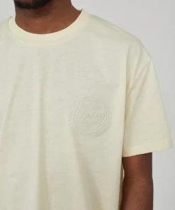 The Ragged Priest MEN'S Kickers Classics Beige Embossed Logo Tee