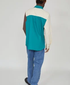 The Ragged Priest Kickers Classics Brown & Green Twill Shirt MEN'S