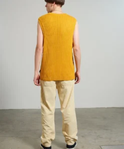 The Ragged Priest NEW ARRIVALS Kickers Classics Yellow Knit Vest