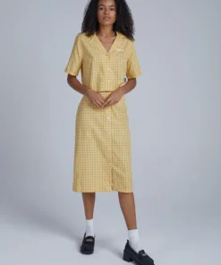 The Ragged Priest Kickers Classics Yellow Check Shirt WOMEN'S
