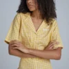 The Ragged Priest Kickers Classics Yellow Check Shirt WOMEN'S