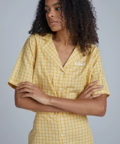 The Ragged Priest Kickers Classics Yellow Check Shirt WOMEN'S
