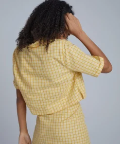 The Ragged Priest Kickers Classics Yellow Check Shirt WOMEN'S