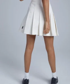 The Ragged Priest Kickers Classics Beige Denim Tennis Skirt