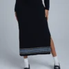 The Ragged Priest SHORTS & SKIRTS Kickers Classics Black Knit Midi Skirt