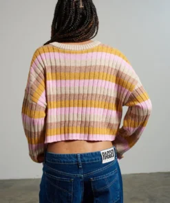The Ragged Priest Kickers Classics Multi Stripe Cropped Knit NEW ARRIVALS