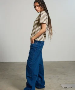 The Ragged Priest NEW ARRIVALS Kickers Classics Diagonal Stripe Short Sleeve Tee