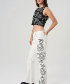 The Ragged Priest WOMEN'S Milk It Cobra Jean Ecru