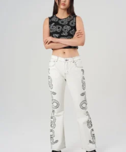 The Ragged Priest WOMEN'S Milk It Cobra Jean Ecru