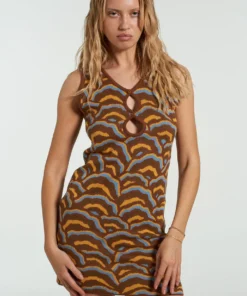 The Ragged Priest NEW ARRIVALS Milk It Surf Sleeveless Mini Dress