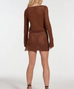 The Ragged Priest Milk It Liquid Tie Front Knit Top NEW ARRIVALS