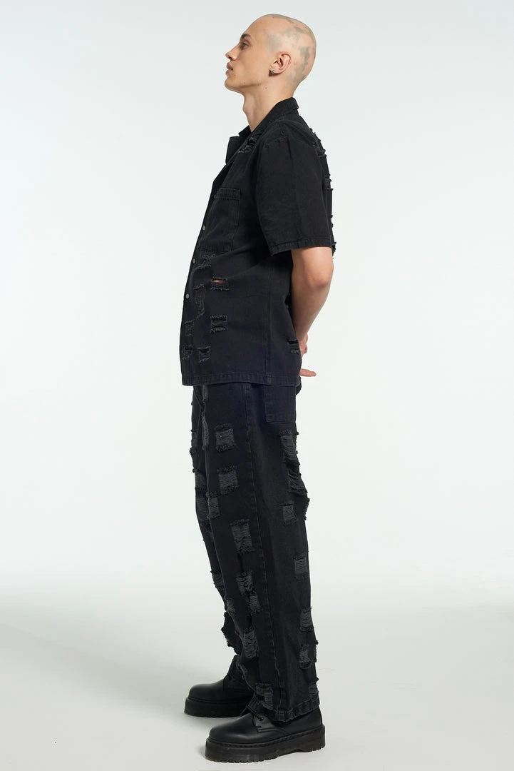 The Ragged Priest Keeper Distressed Denim Shirt 5 The Ragged Priest Keeper Distressed Denim Shirt