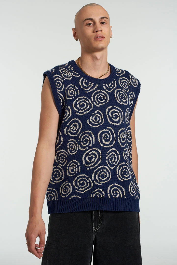 The Ragged Priest NEW ARRIVALS Confusion Knit Jumper Vest 2 The Ragged Priest NEW ARRIVALS Confusion Knit Jumper Vest