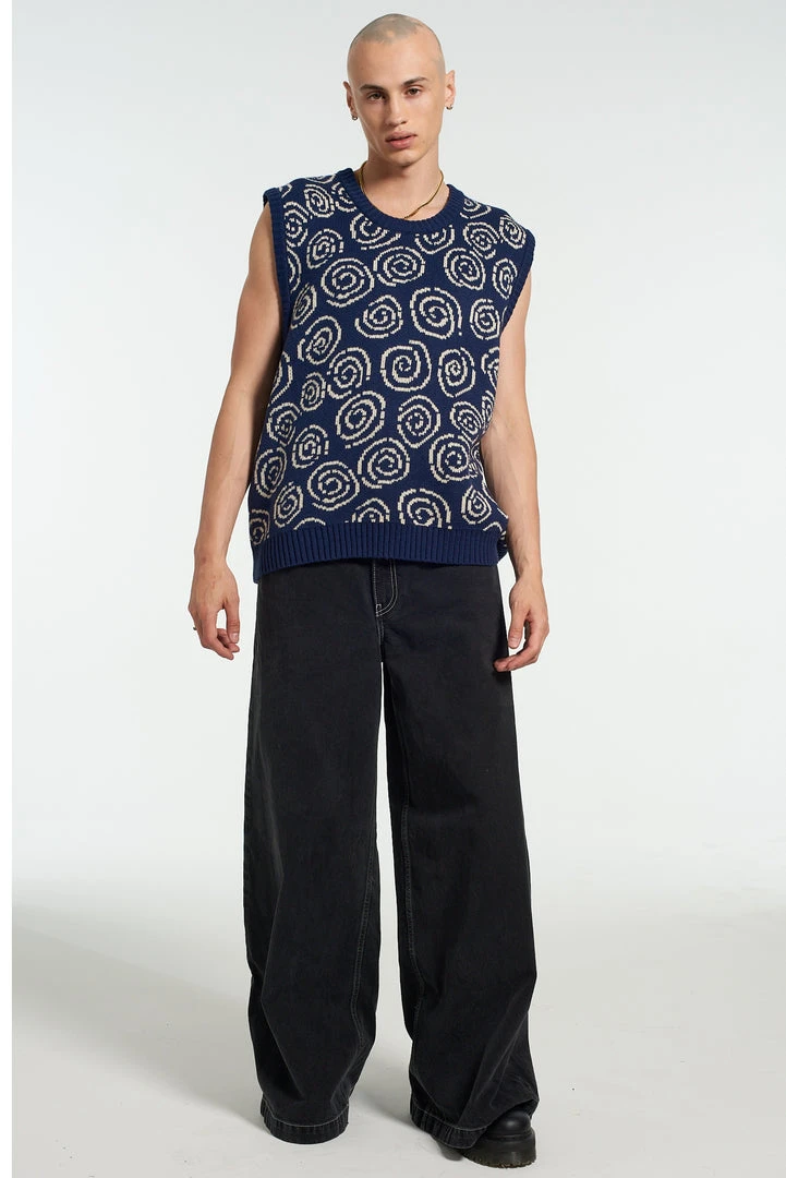 The Ragged Priest NEW ARRIVALS Confusion Knit Jumper Vest 4 The Ragged Priest NEW ARRIVALS Confusion Knit Jumper Vest