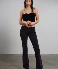 The Ragged Priest WOMEN'S Low Rider Jean - Charcoal