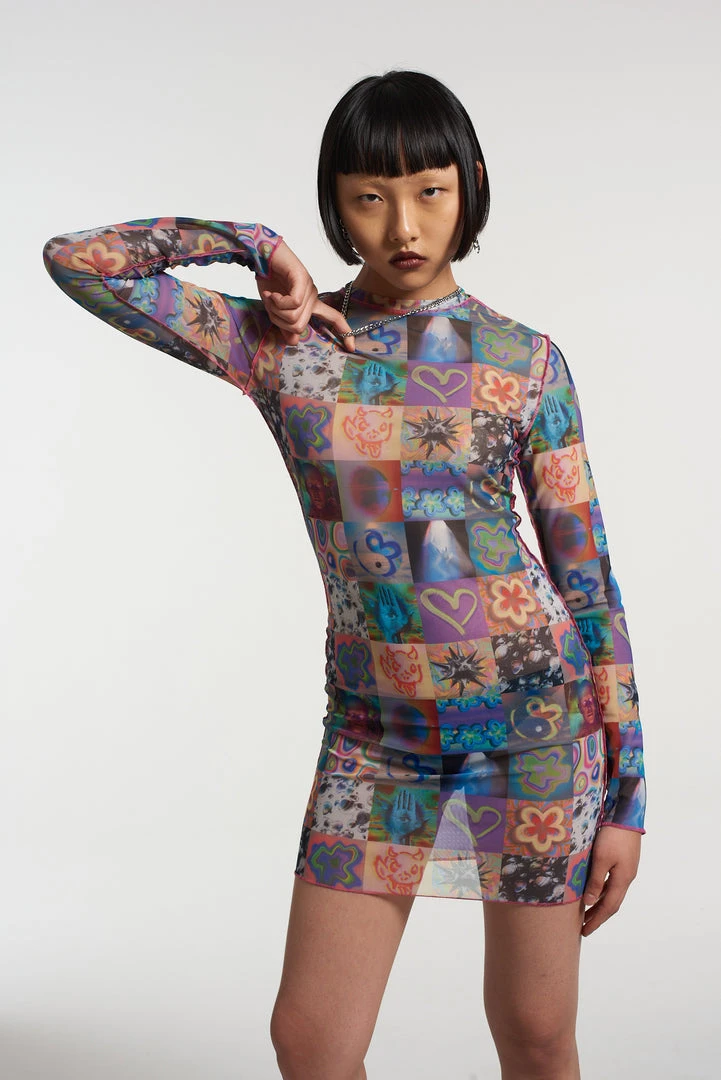 The Ragged Priest NEW ARRIVALS Memories Mesh Long Sleeve Dress 3 The Ragged Priest NEW ARRIVALS Memories Mesh Long Sleeve Dress