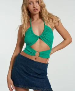 The Ragged Priest Milk It Oasis Halter Neck Top