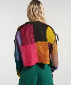 The Ragged Priest NEW ARRIVALS Mirage Patchwork Cropped Jumper 12 The Ragged Priest NEW ARRIVALS Mirage Patchwork Cropped Jumper