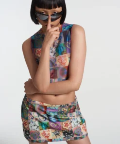 The Ragged Priest Montage Mini Skirt