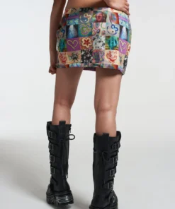 The Ragged Priest Montage Mini Skirt