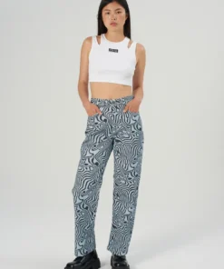 The Ragged Priest Marble Jean - Blue WOMEN'S