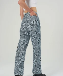 The Ragged Priest Marble Jean - Blue WOMEN'S