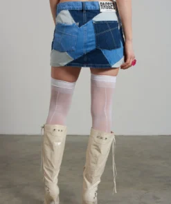 The Ragged Priest Micro Patchwork Mini Skirt WOMEN'S