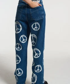 The Ragged Priest Peace Printed Dad Jean