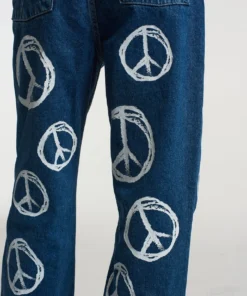 The Ragged Priest Peace Printed Dad Jean